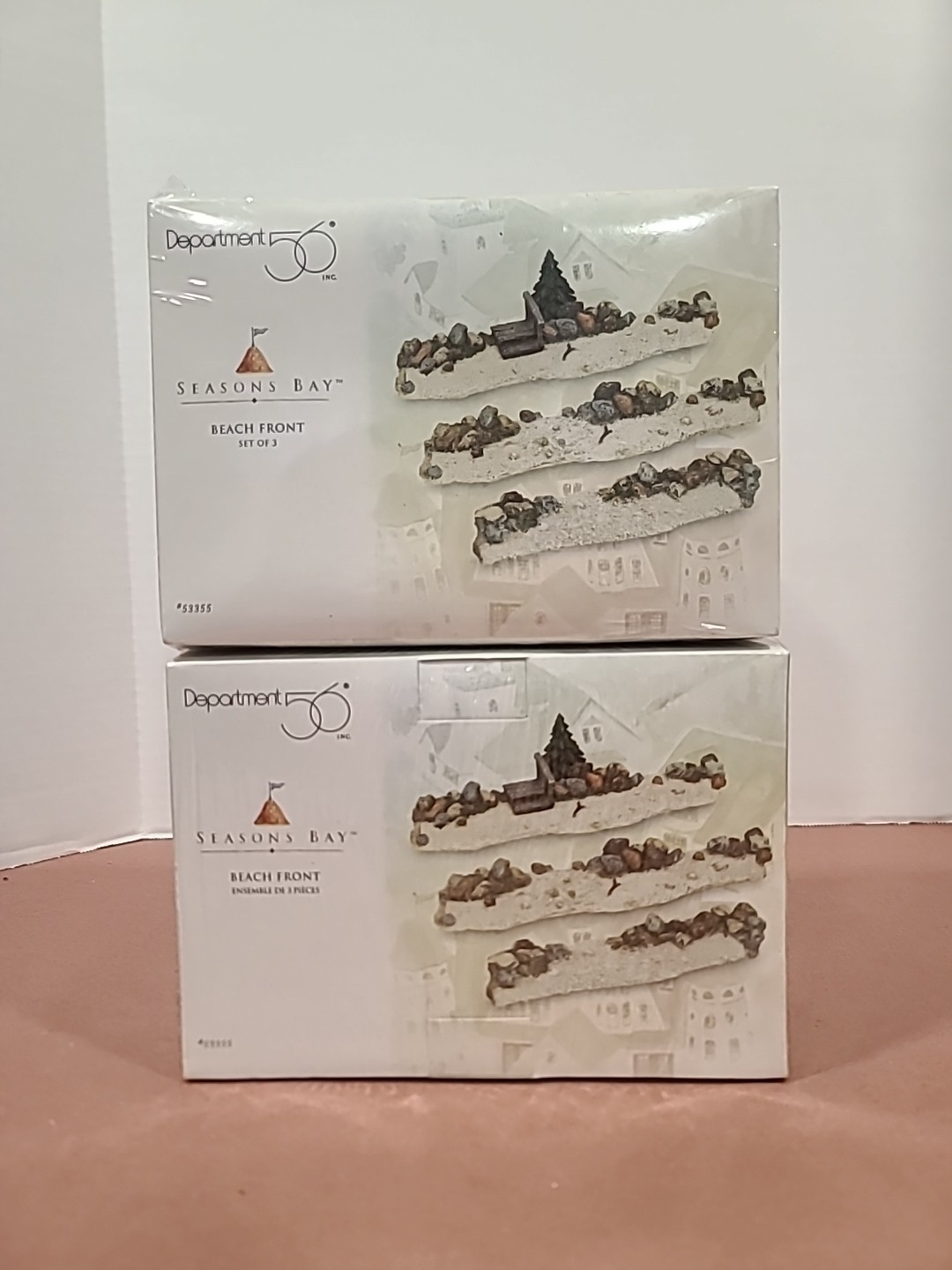 Lot Of 2 Department 56 Seasons Bay Beach Front Factory Sealed NEW