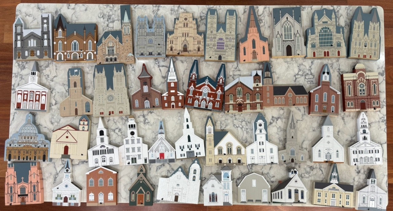 The Cats Meow Vintage Churches and Cathedrals Mixed Lot ~ 50 Pieces ~