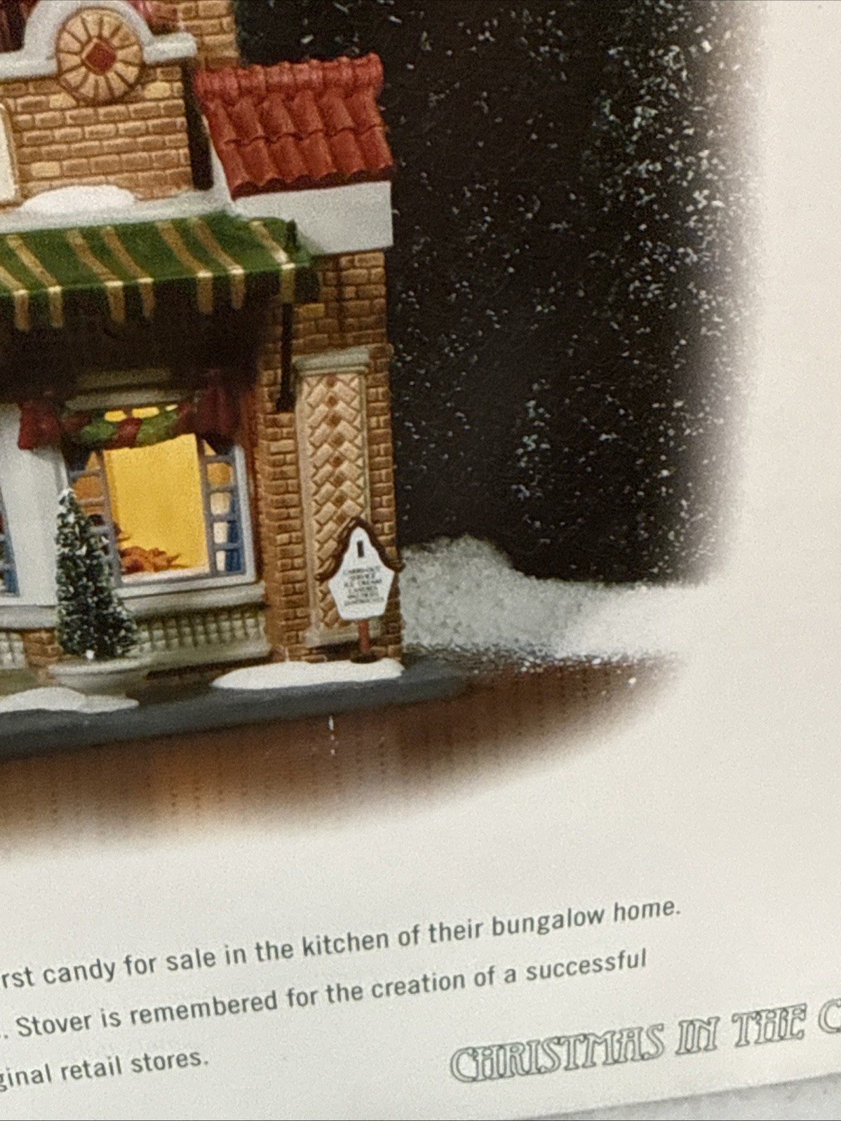 Dept 56 Christmas in the City Mrs. Stover’s Bungalow Candies #58917 READ