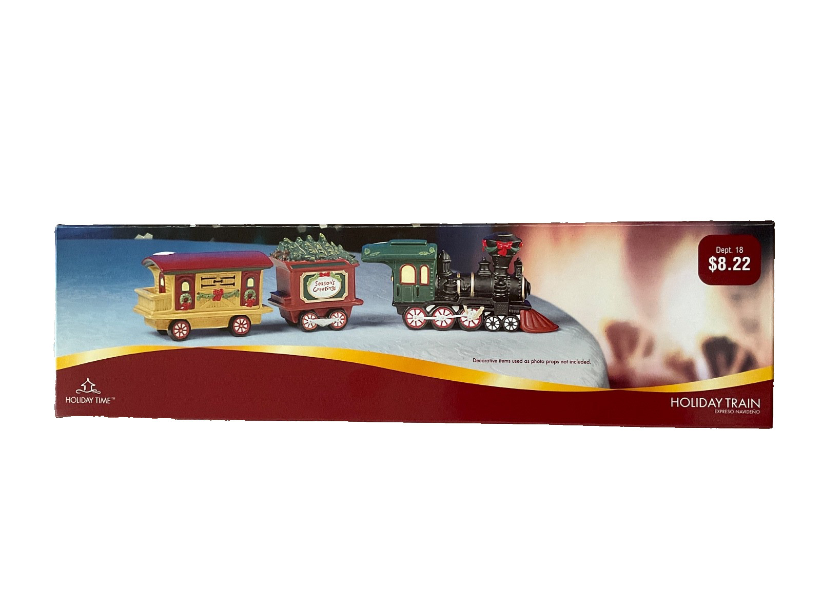 Holiday Time Holiday Train – Expresso Navideno Porcelain M3807A-1 – New In Box