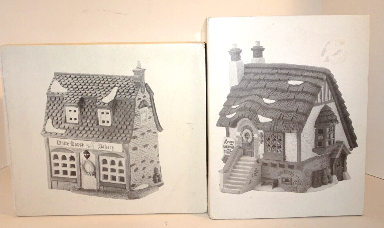 Dept 56 Heritage Village Dicken’s Series Lomas Ltd Molasses & White Horse Bakery