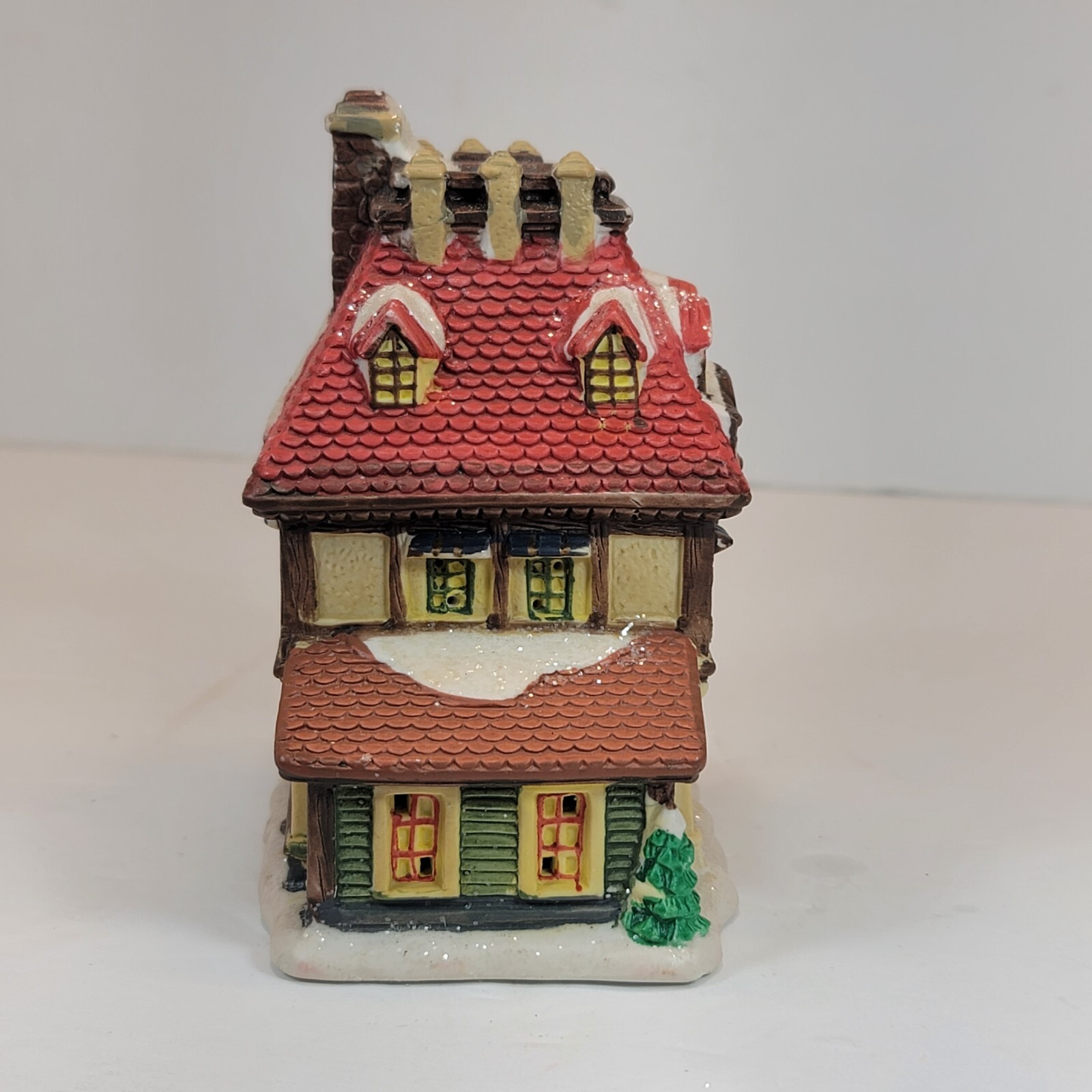 Vintage Cobblestone Corners 2003 Christmas Village Country Hotel FREE Shipping