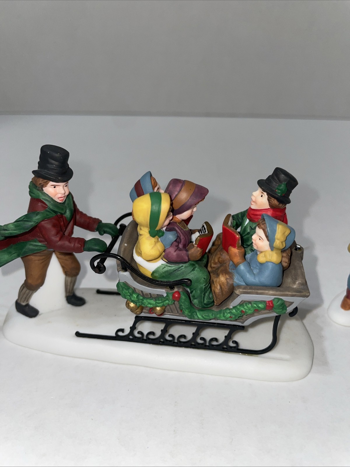 Dept 56 Dickens Village – Caroling With the Cratchit Family – Set of 3 – Flaw**