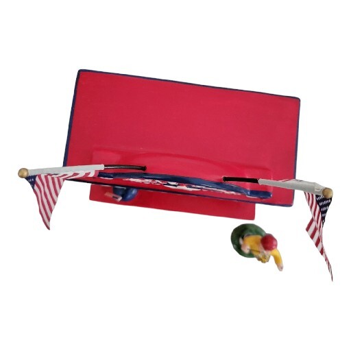 Dept. 56 Snow Village Uncle Sam’s Fireworks Stand Set of 2 Retired 1998 July 4