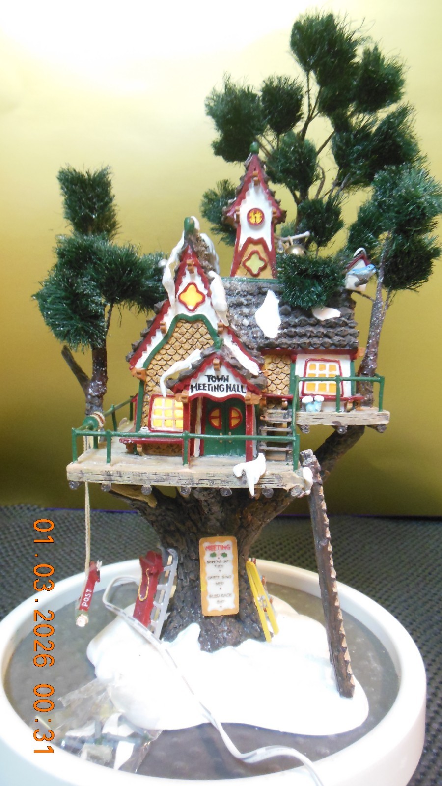 Department 56 “Town Meeting Hall” North Pole Woods/ new store display