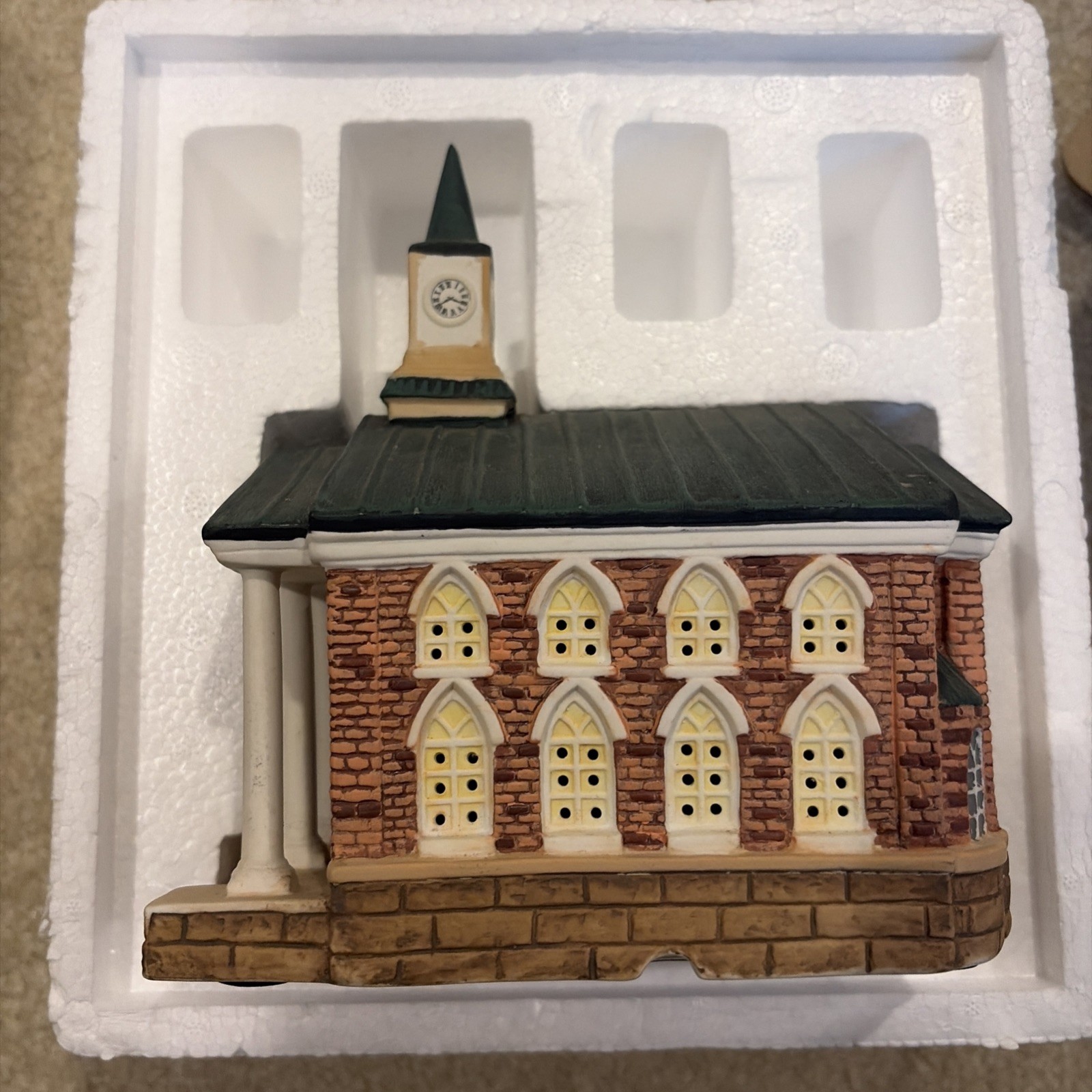 Gone With The Wind Atlanta Church Hawthorne Village Porchlight Collection& COA