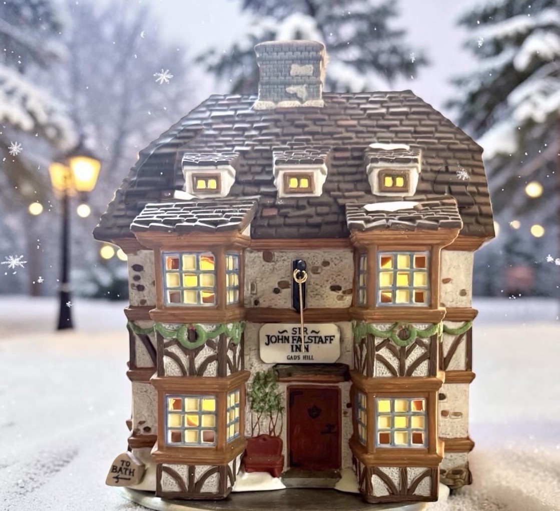 Vintage 1995 DEPT 56 “SIR JOHN FALSTAFF INN” Dickens Village 4th Edition Retired