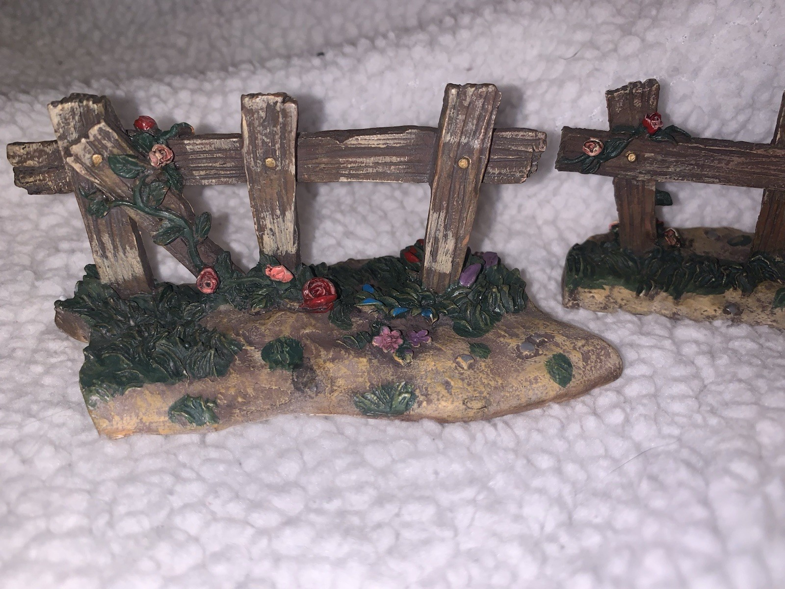 Bradford Exchange Hawthorne Village Bethlehem Crêche Fence 3 Pieces Perfect