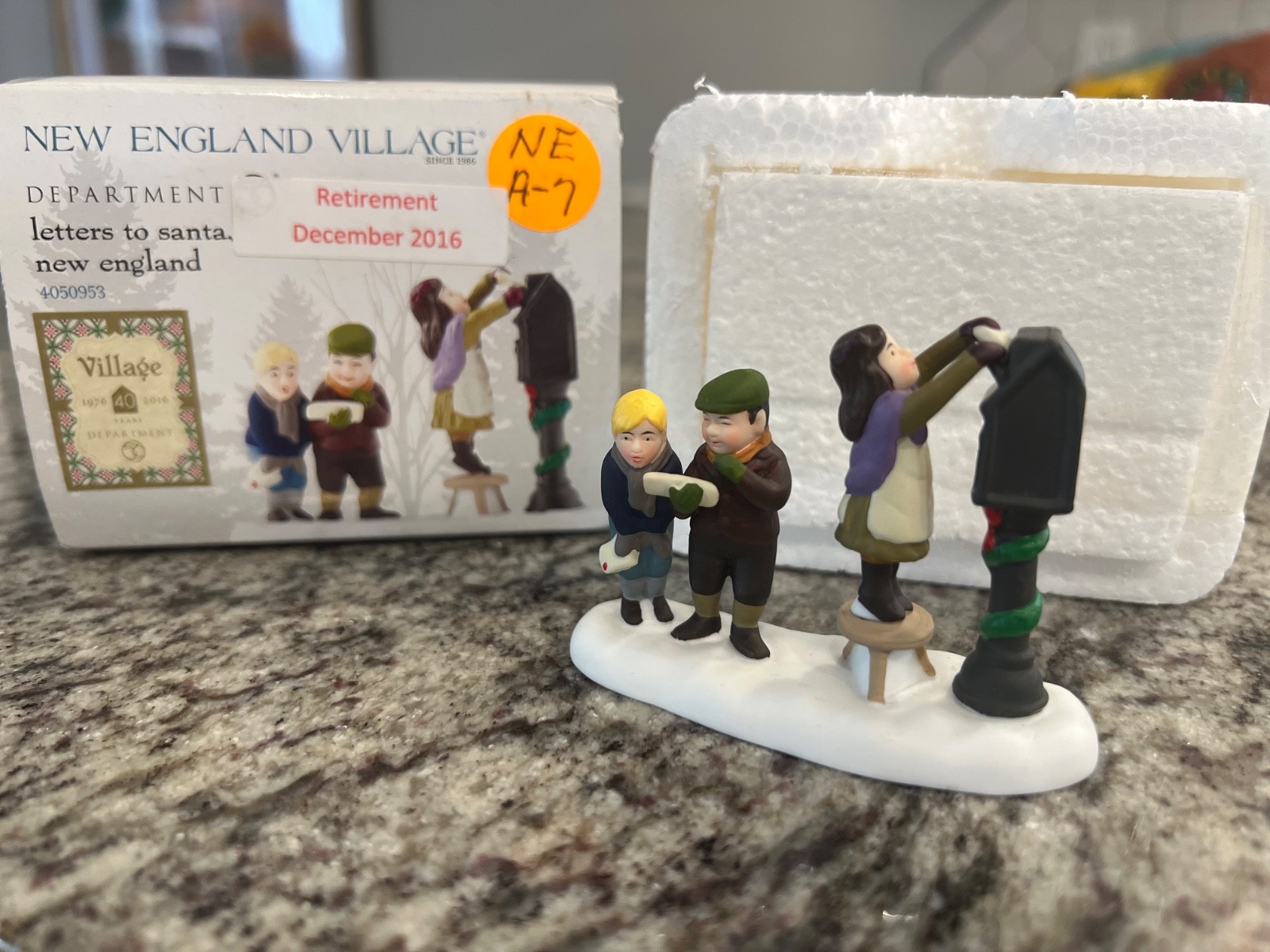 Dept 56 Letters to Santa, New England 405093 Christmas Village Figurine Signed
