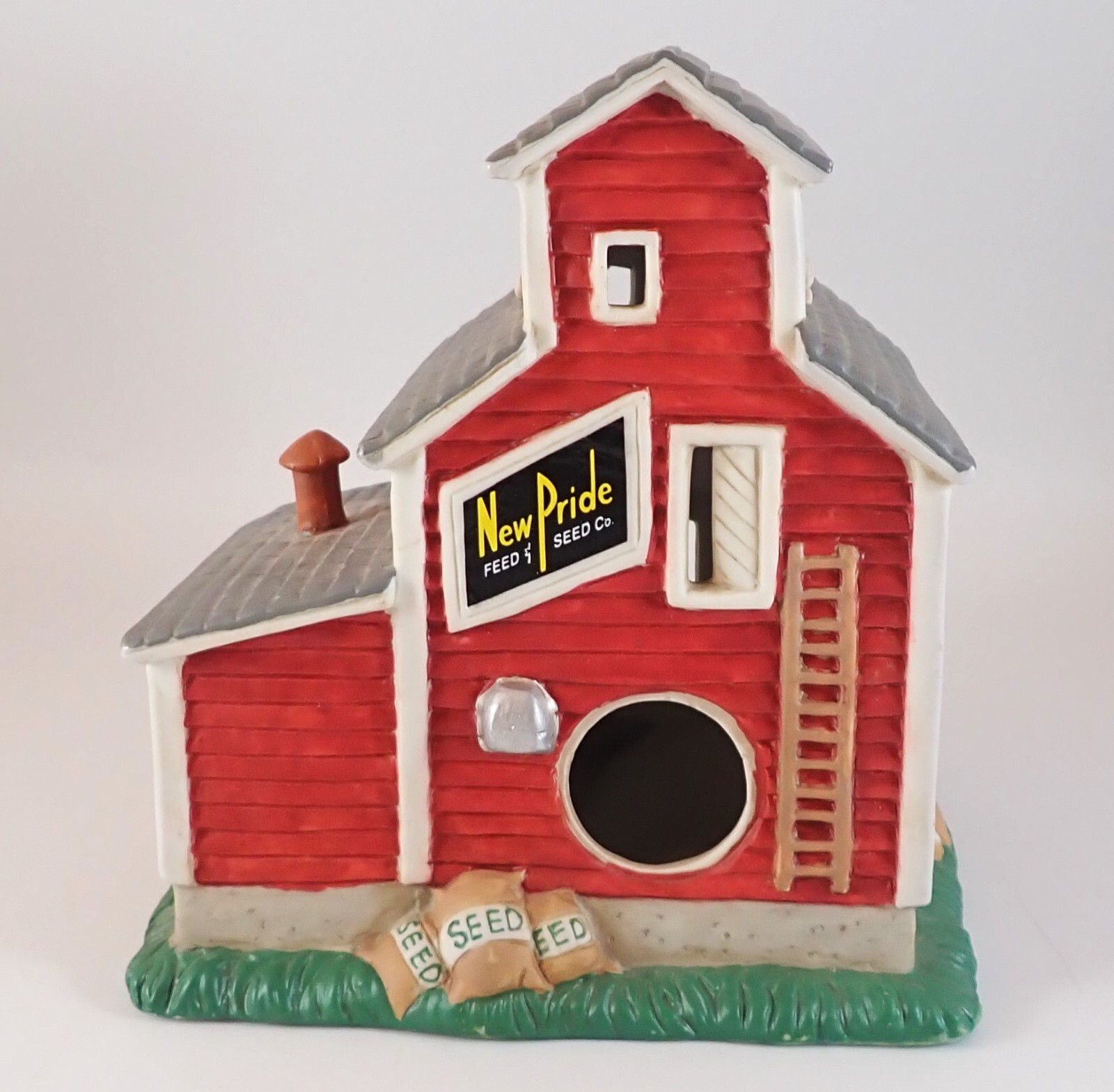 Cannon Valley Grain Elevator Feed Mill & Worker Midwest of Cannon Falls Lighted