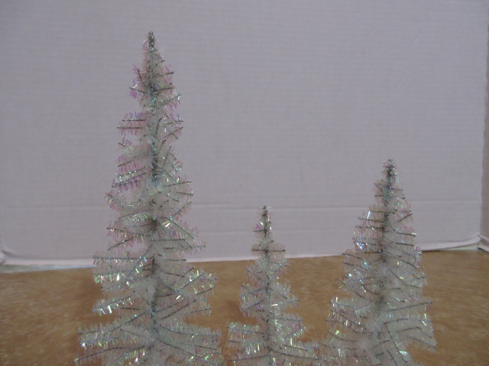Dept. 56 2004 Classic Tinsel Trees 3 Pcs. & 2005 Ed ,The NCC Snowman