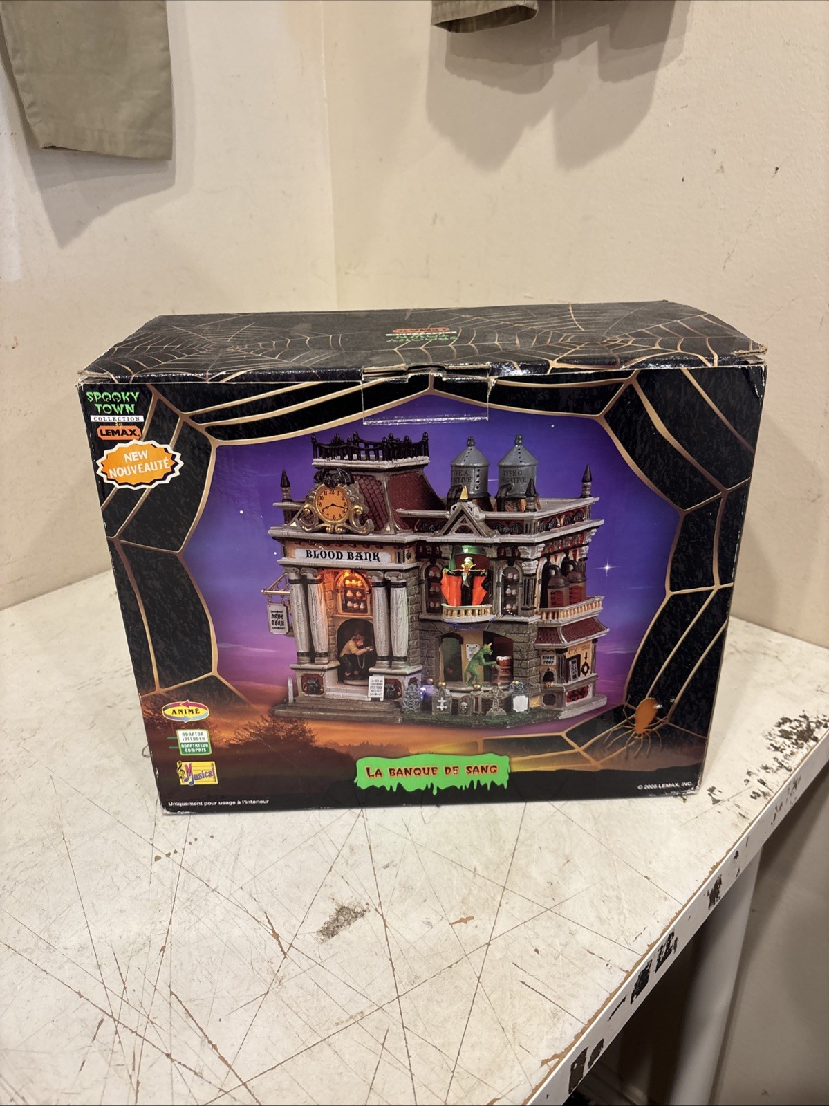 Pumpkin Hollow Blood Bank, Lemax Halloween Village