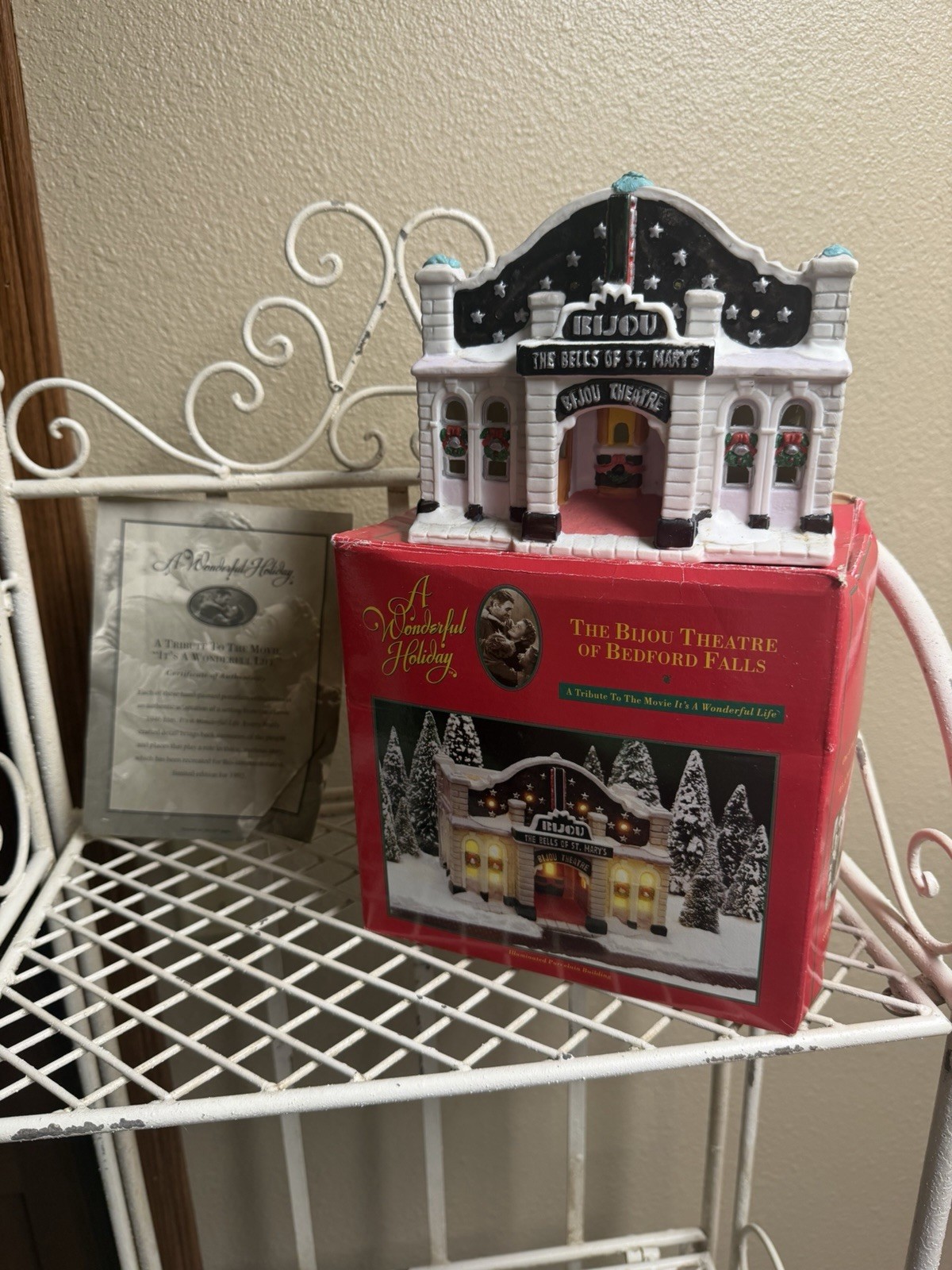 A Wonderful Life Holiday Village Bijou Theatre Of Bedford Falls With Light