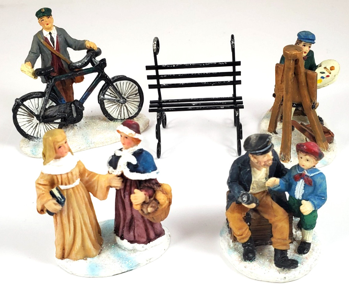 Christmas Town People & Accessories-58pc Mixed Lot -Lemax~Dept 56~O’Well~Other