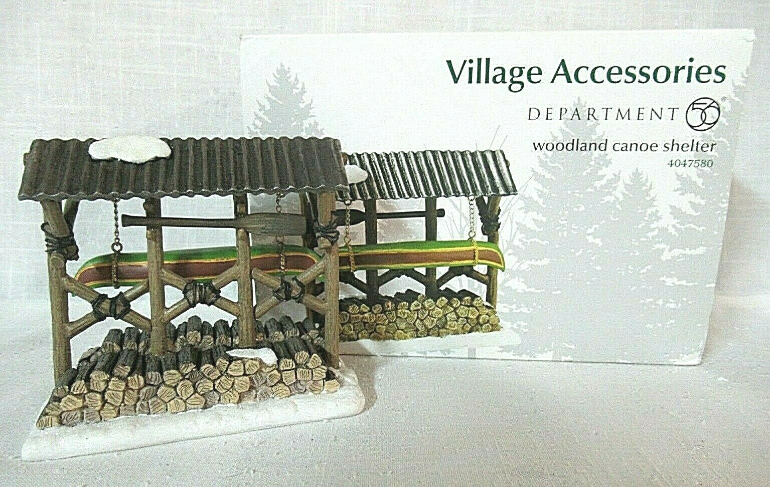 Department 56 Accessory Woodland Canoe Shelter # 4047580