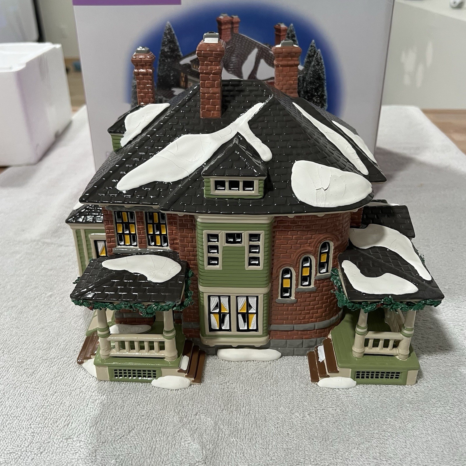 Department 56 Snow Village – Bachman’s Original Homestead 1885 Truck And People
