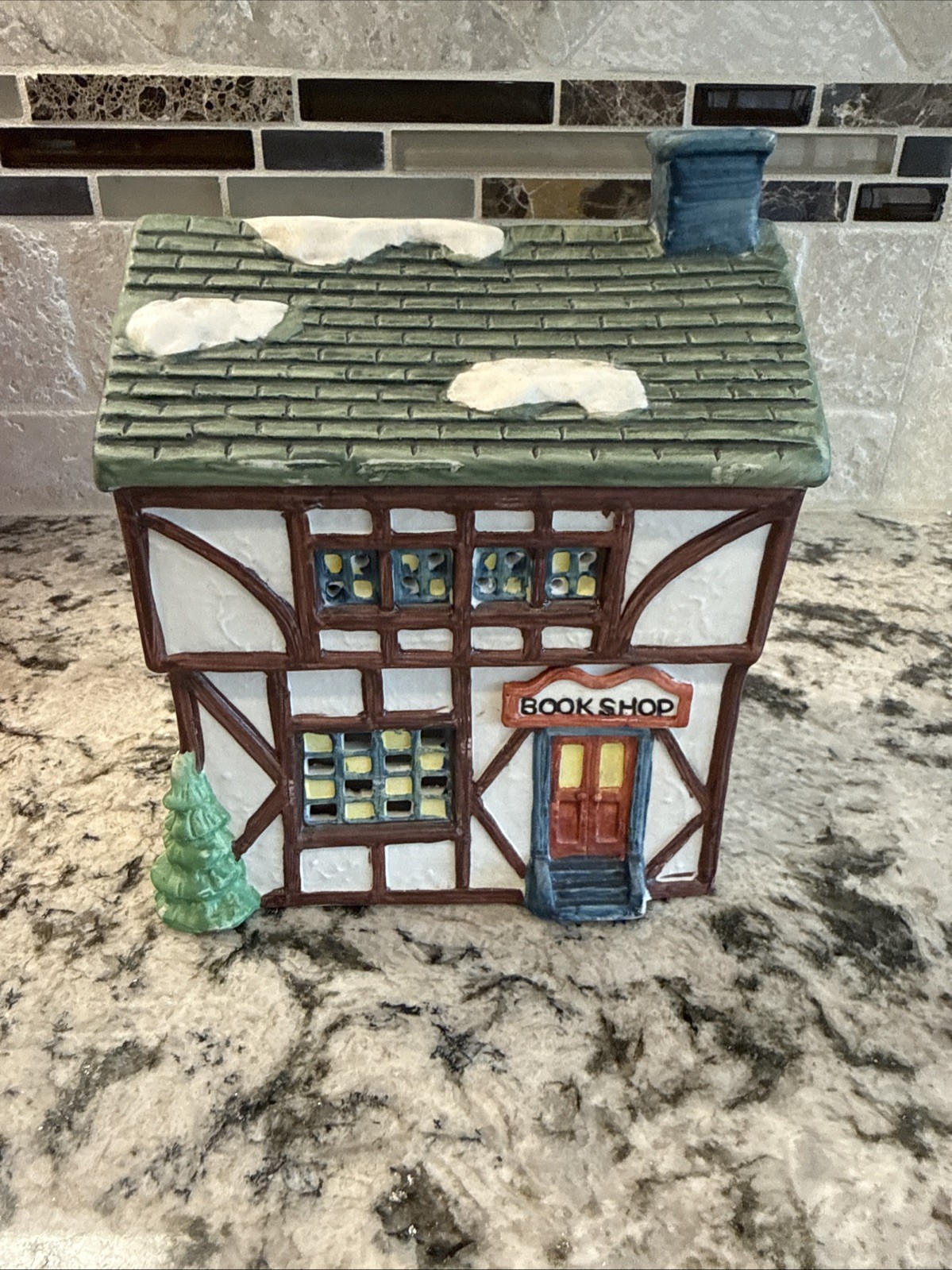 VTG American Porcelain Collectable Book Shop