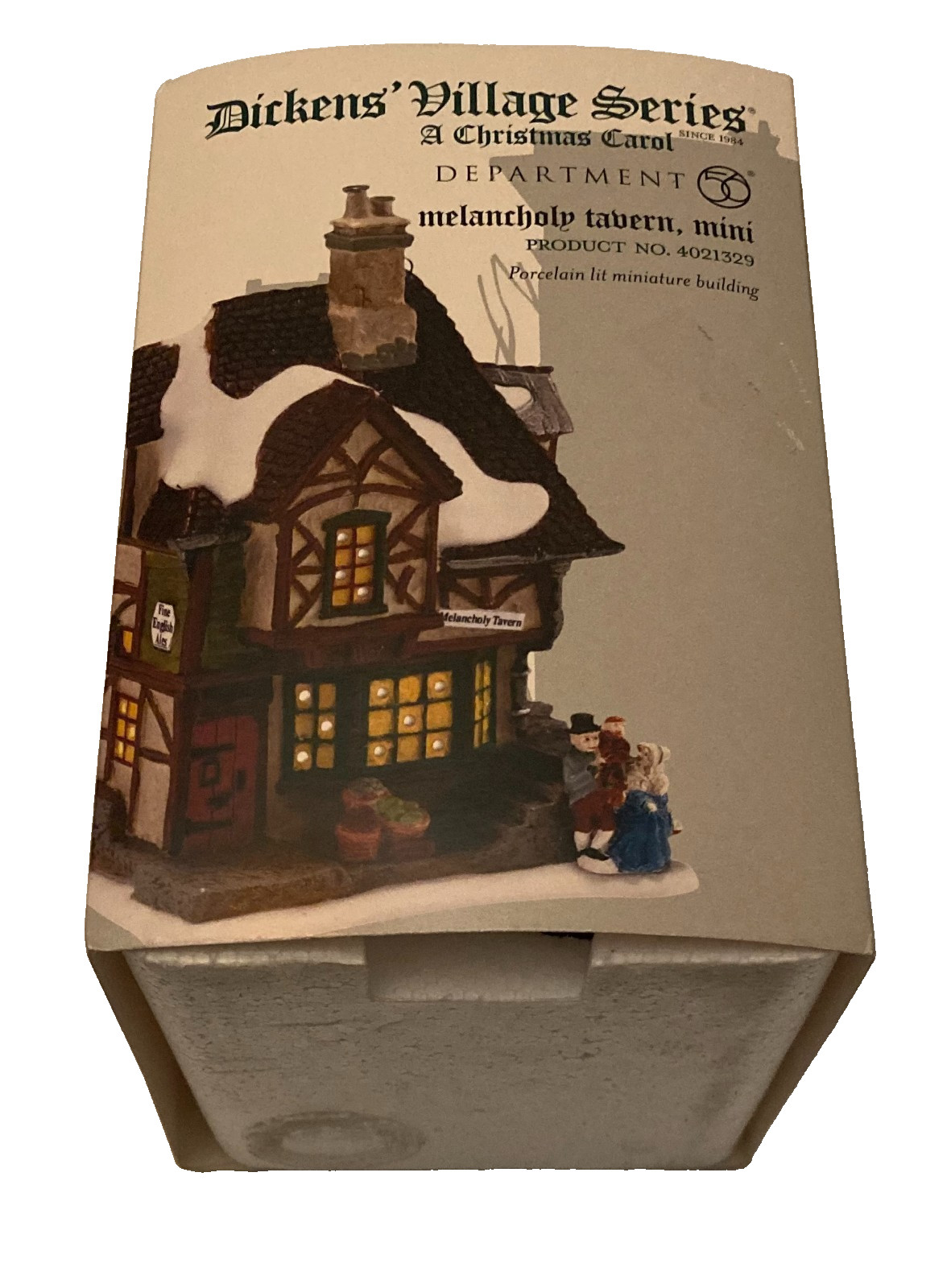 Dept 56 Dickens Village Melancholy Tavern Lighted Miniature Building/Ornament