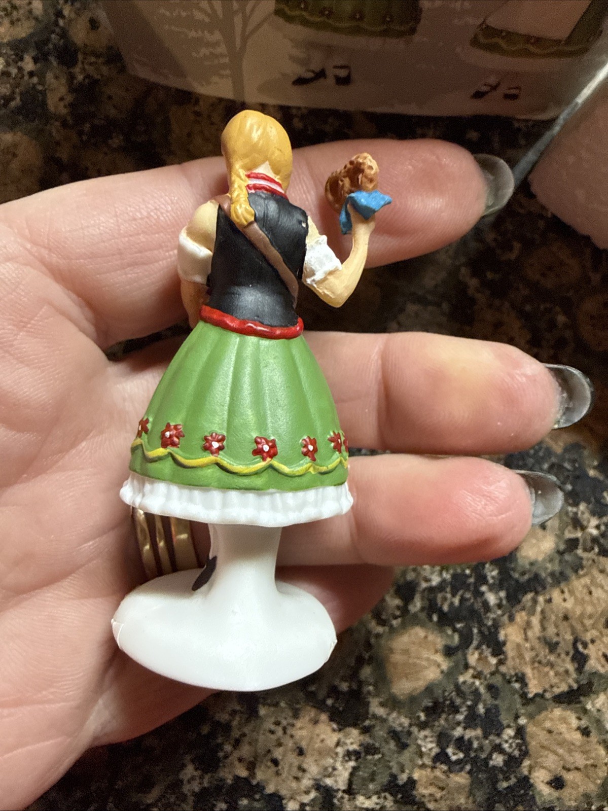 Department 56 Alpine Village Pretzel Girl Only #808777 HTF In Box