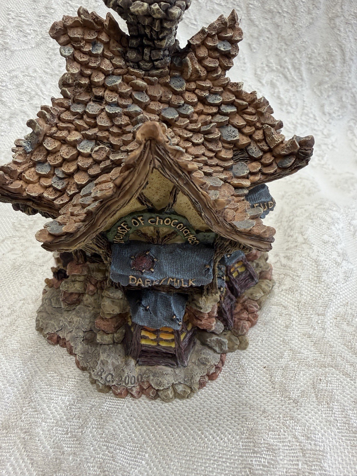 Boyds Bearly-Built Villages Cocoa’s House of Chocolate House. Handmade. 2000.