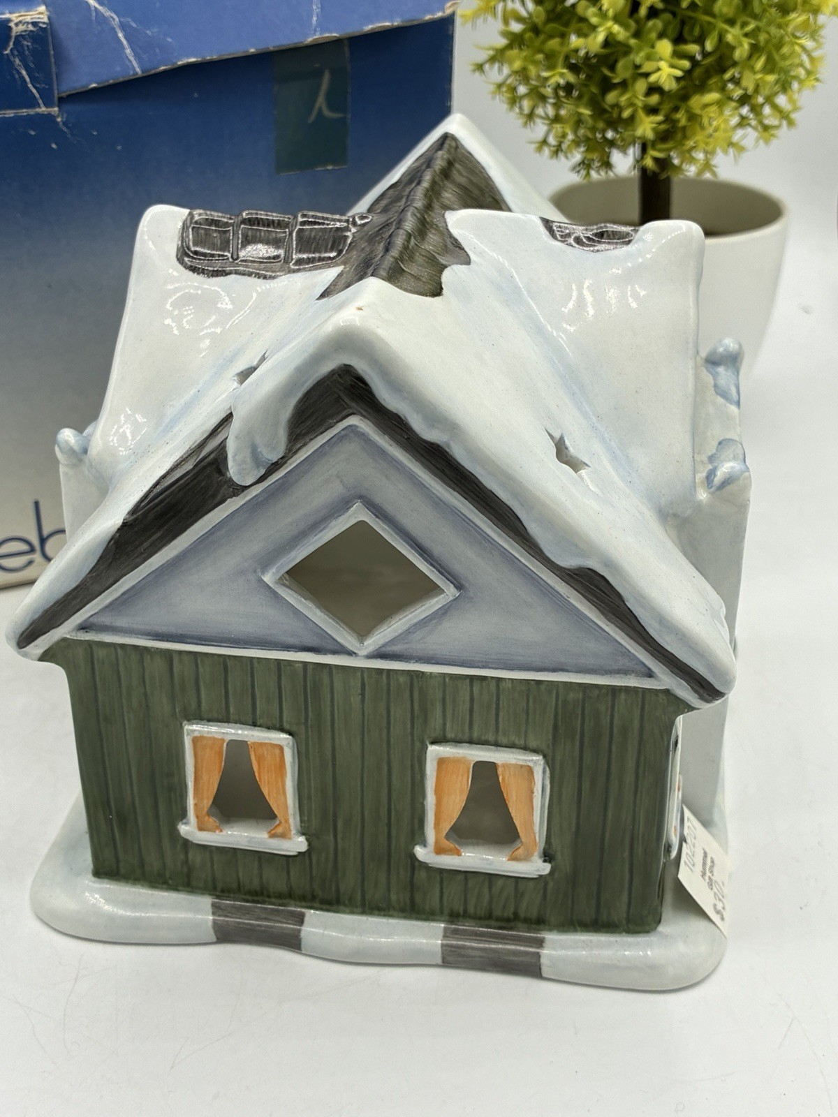 Goebel 726 Ride Into Christmas Nativity Hut Stable Luminary Western Germany IOB