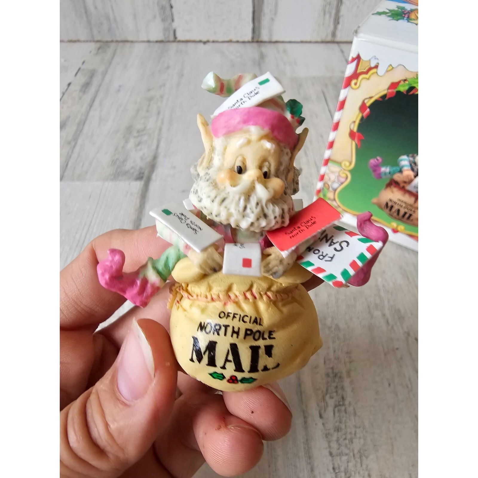 Enesco crinkles Sandi zimnicki North Pole village mail post office vintage rare