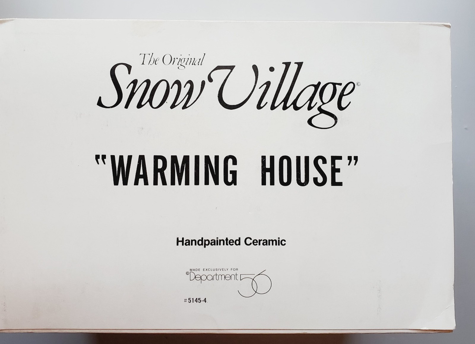 Department 56 Snow Village Warming House #5145-4💖