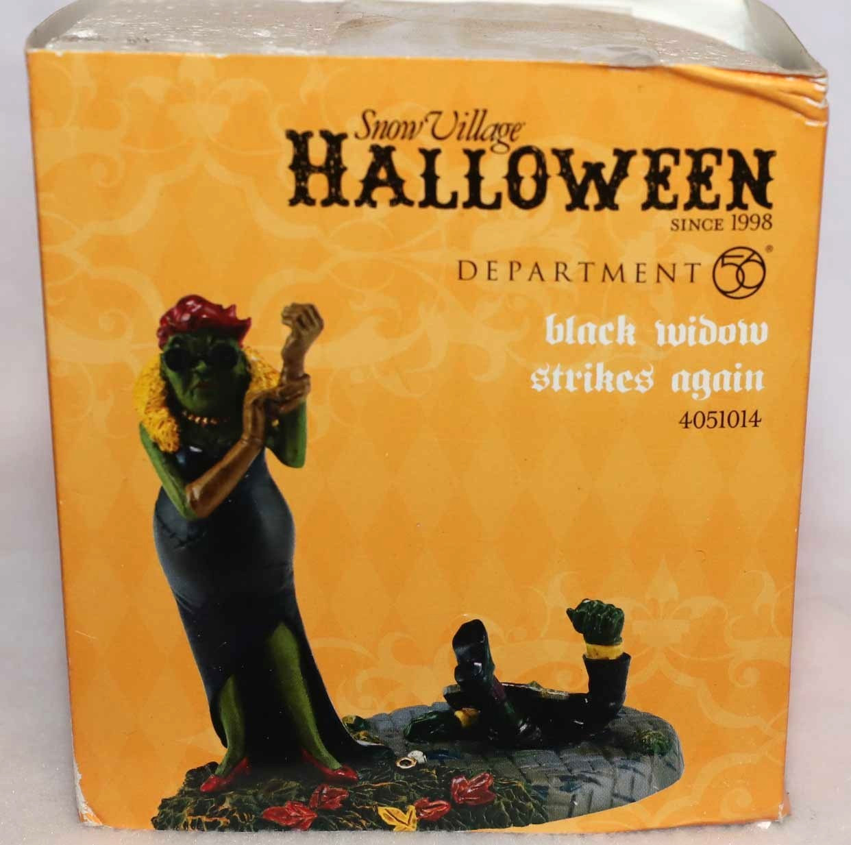DEPT 56 BLACK WIDOW STRIKES AGAIN HALLOWEEN 4051014 SNOW VILLAGE