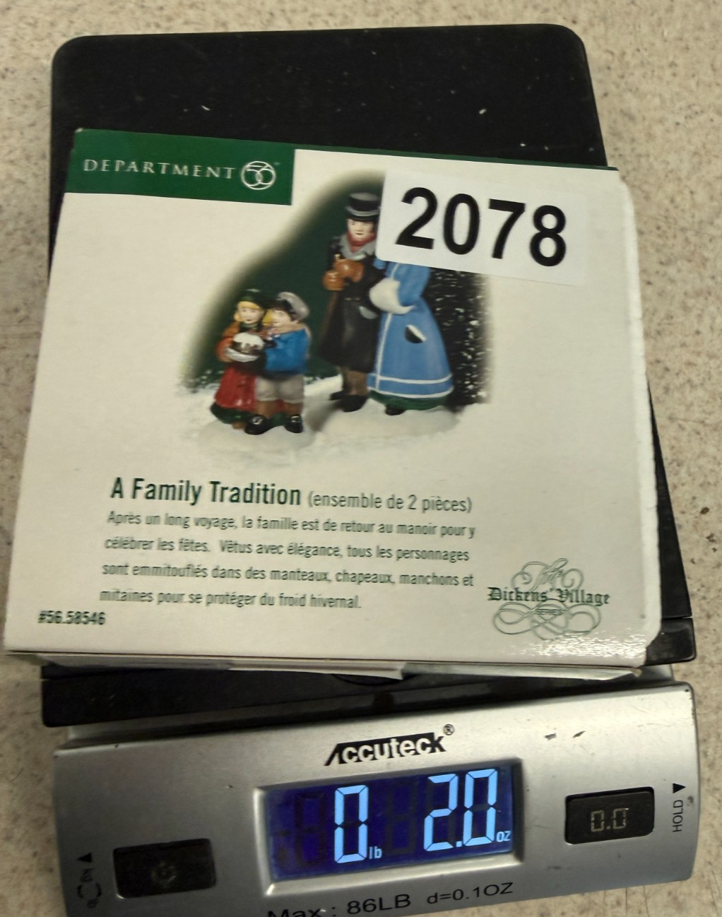 Department 56 Dickens Village A Family Tradition Set of 2 #56.58546