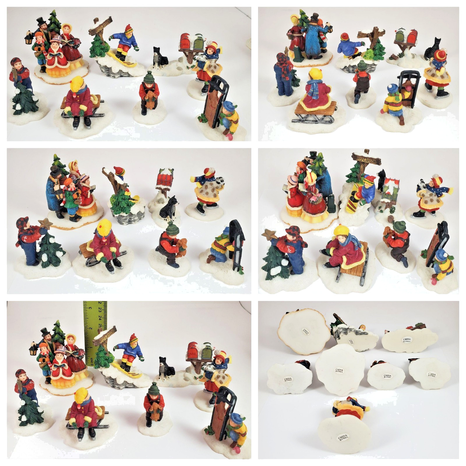 Christmas Town People & Accessories-58pc Mixed Lot -Lemax~Dept 56~O’Well~Other