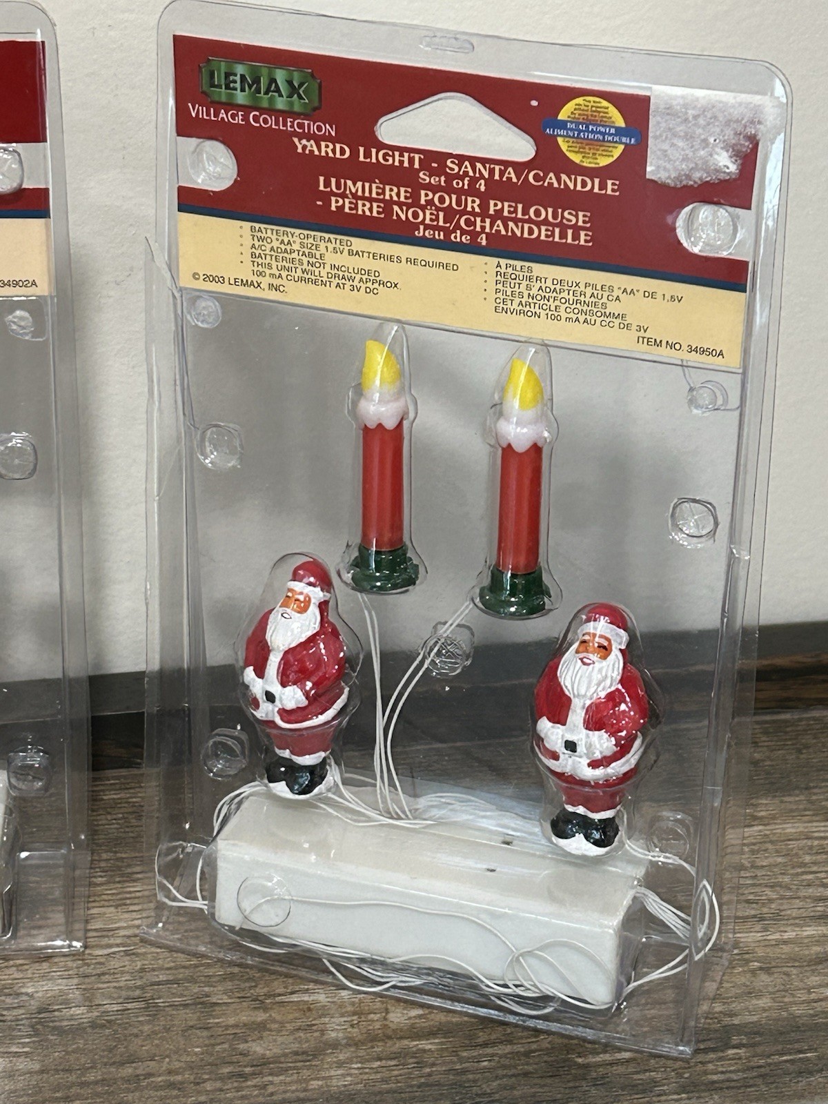 Christmas Village Lighted Accessories English Street Lamps Sleigh Santa Tree