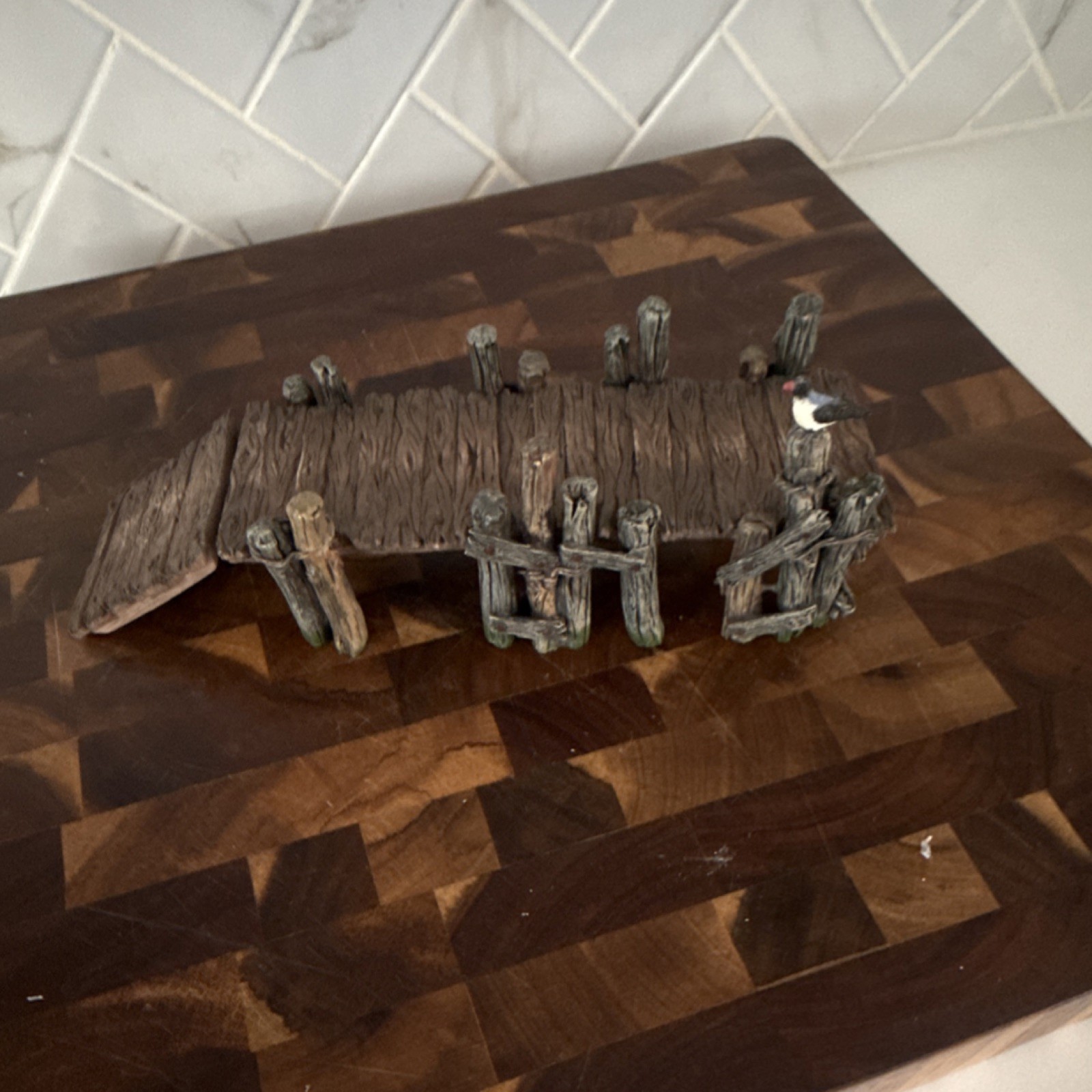 Department 56 Village Accessory Wooden Pier Resin Seasonal Christmas Collectible