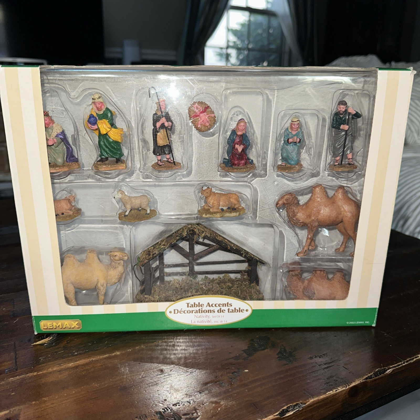 Lemax Village Collection Nativity Set Table Accents 14 Pcs Retired 2003 #33410