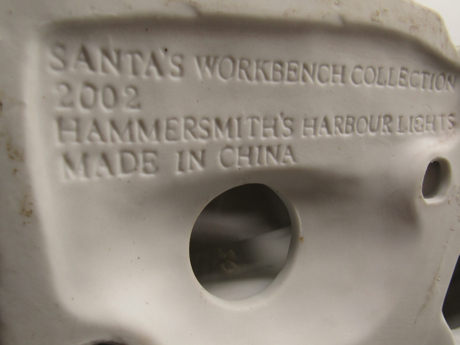 Santa’s Workbench Collection Lighted Porcelain Hammersmith’s Harbour Lights.