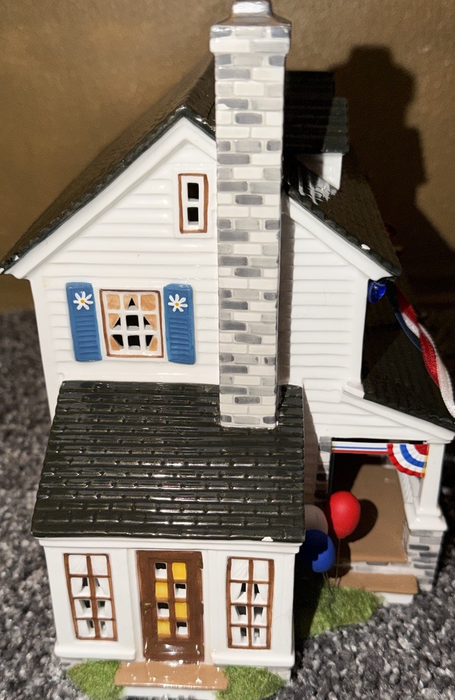 Time To Celebrate Merryville Series 1776 Liberty Lane Glass Porcelain House 2003