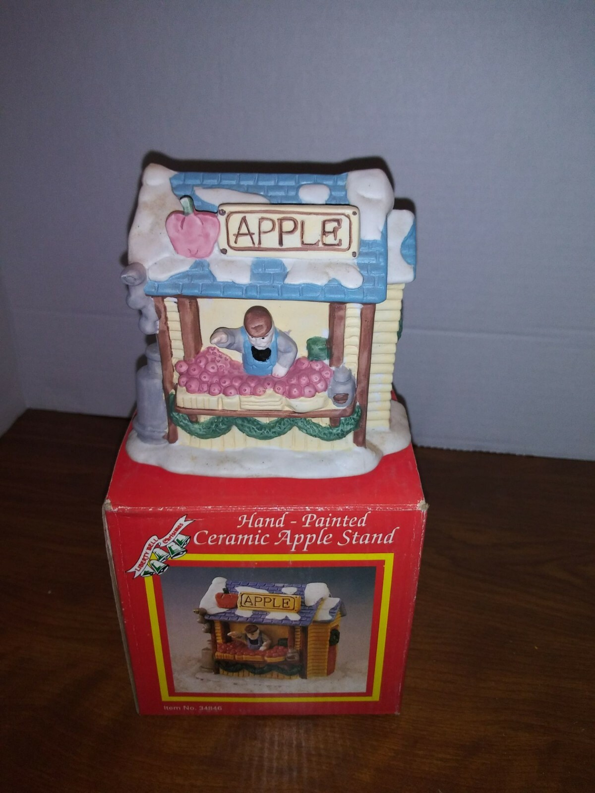 Hand Painted Ceramic Apple Stand