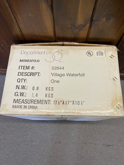 Department 56 Accessories ” Village Mountain Waterfall” #52644 Brand NEW