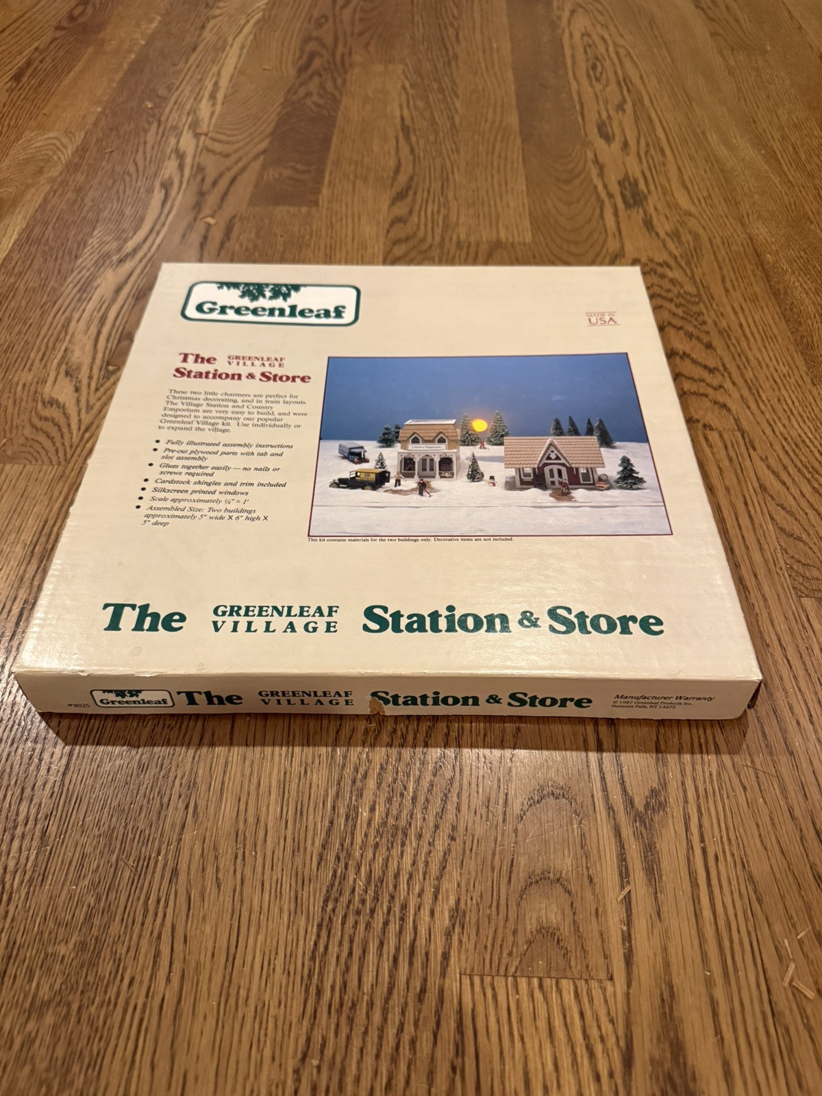 The Greenleaf Village Station & Store #8025 Vintage 1987 Christmas Train Layouts