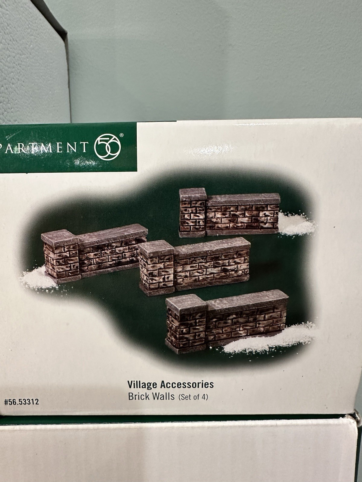 Department 56 Village Accessories – Lot Of Walls, Trees, Brick Path Etc