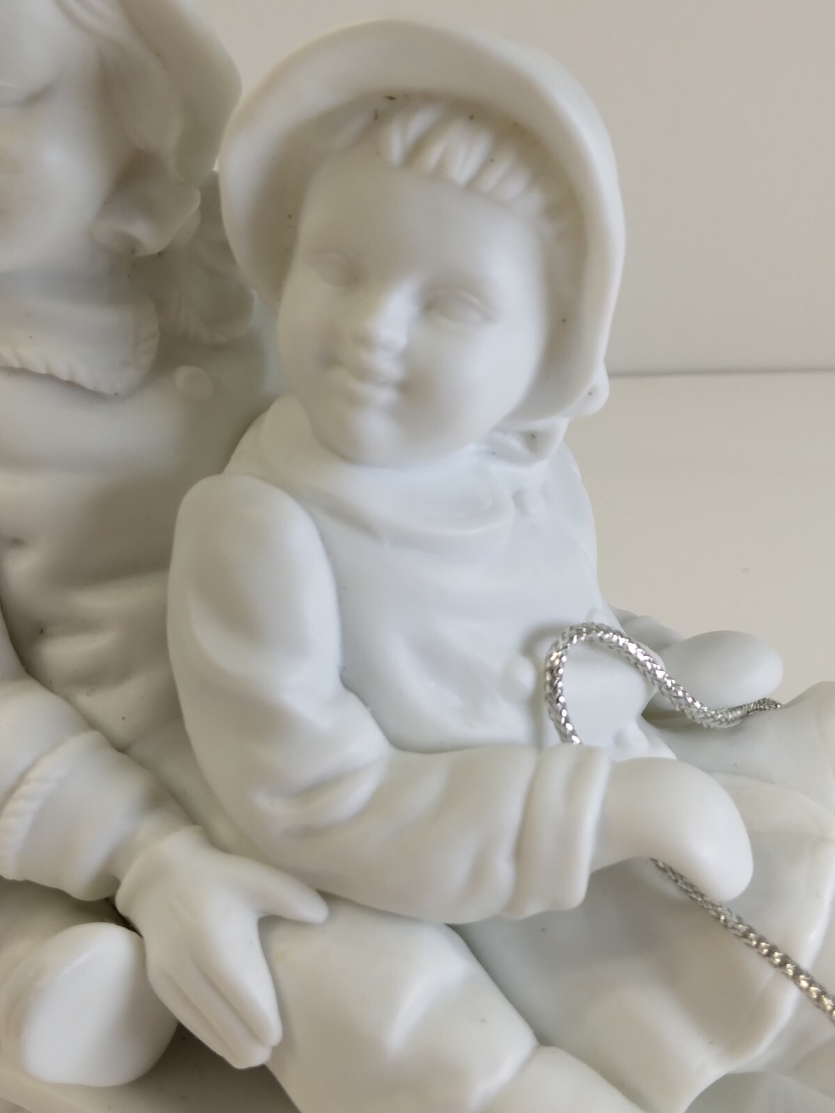 Dept 56 Christmas Winter Silhouette Sledding In The Snow White Figurine 78492