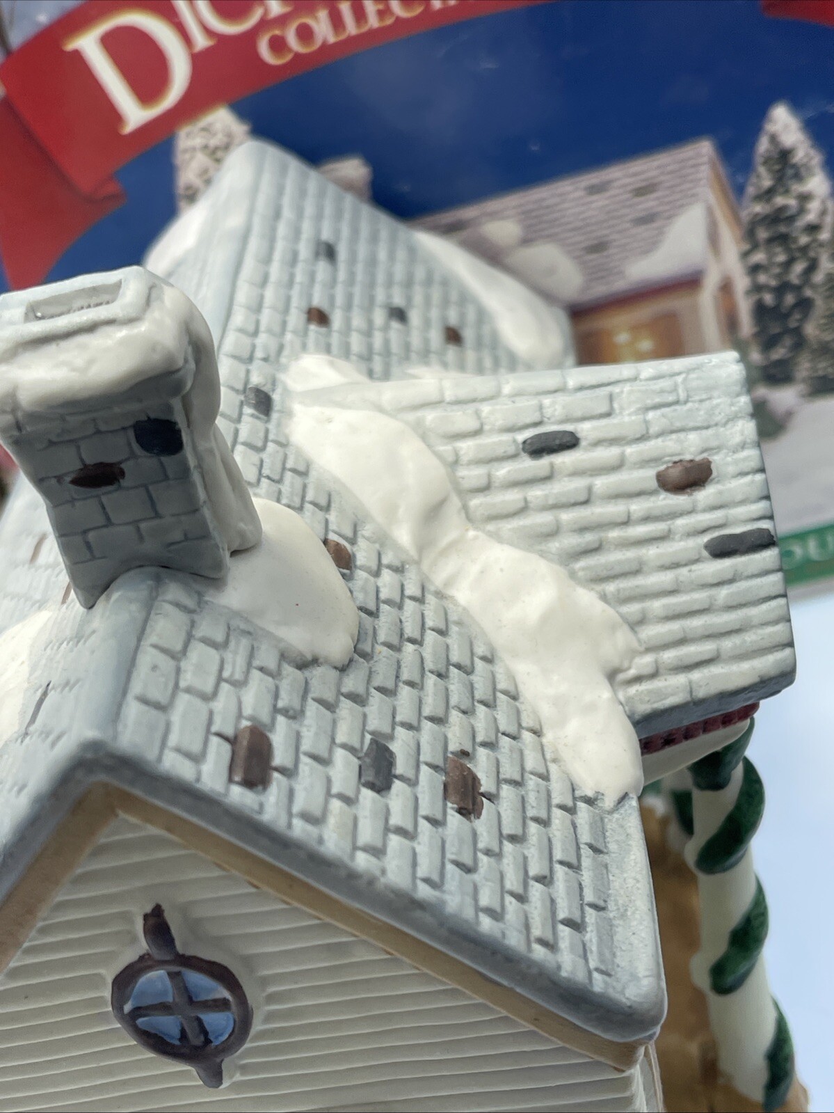 Dickensville Two Story Residential Christmas Village House With Dept 56 Light