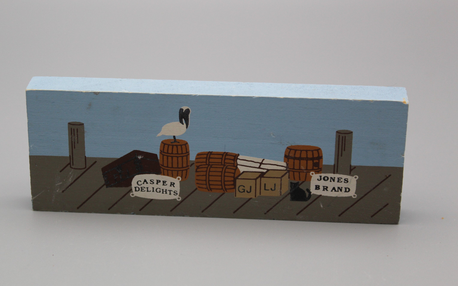 1994 Vintage Cat’s Meow Village Seaside Wharf/Dock #228 Scene Retired (B)