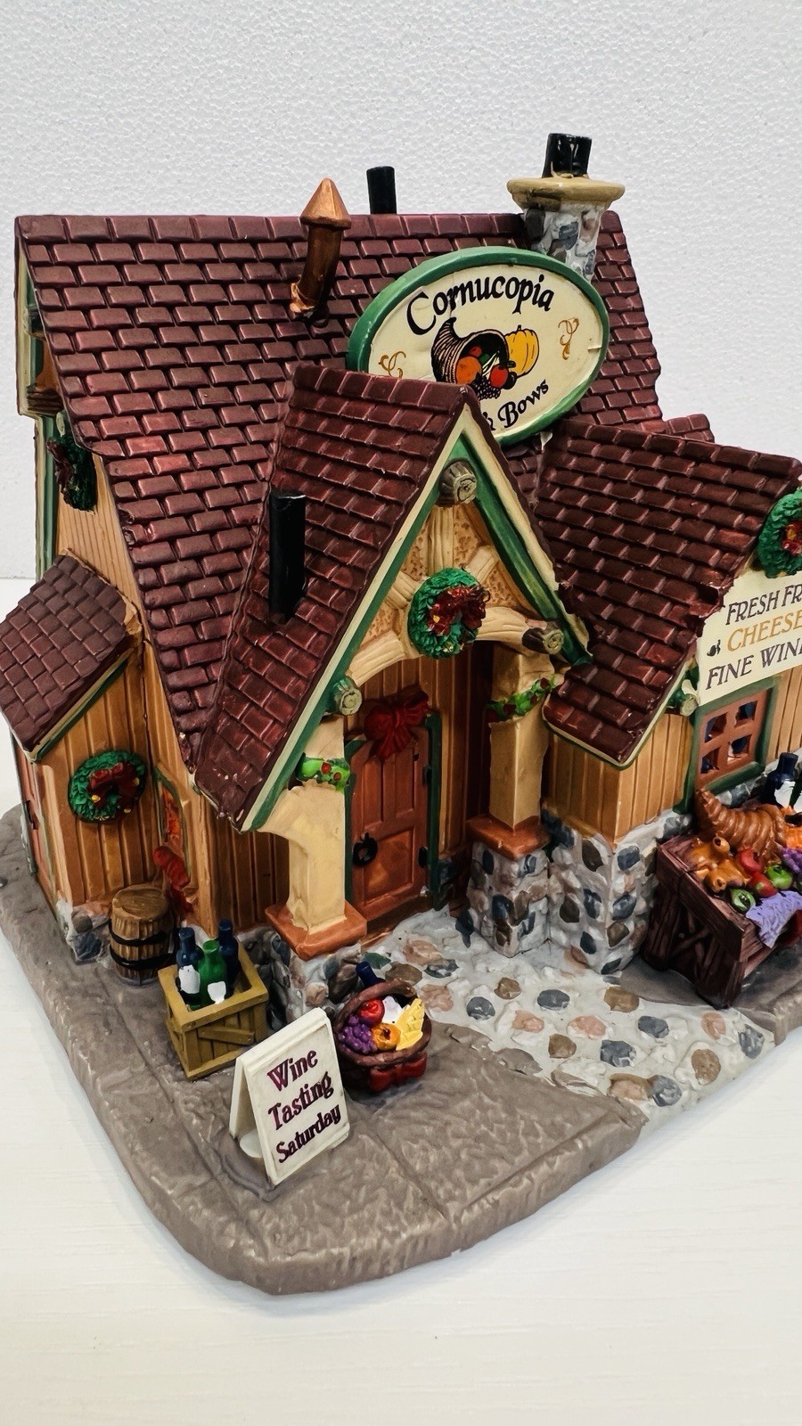 Lemax Harvest Crossing “Cornucopia Baskets & Bows” Extremely Rare & NEW Retired