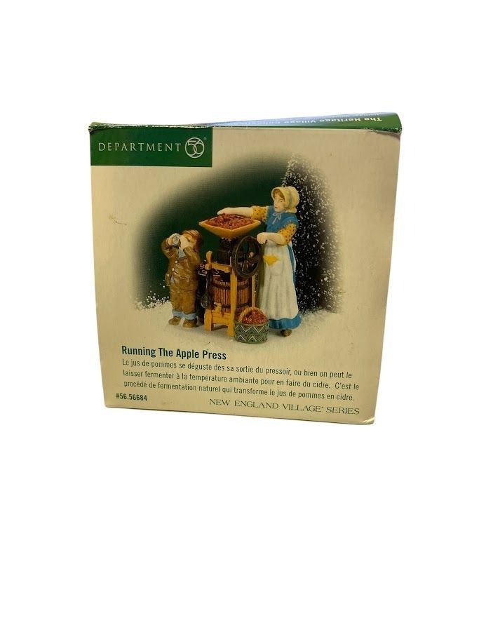 Department 56 New England Village Series “Running the Apple Press” – 2001