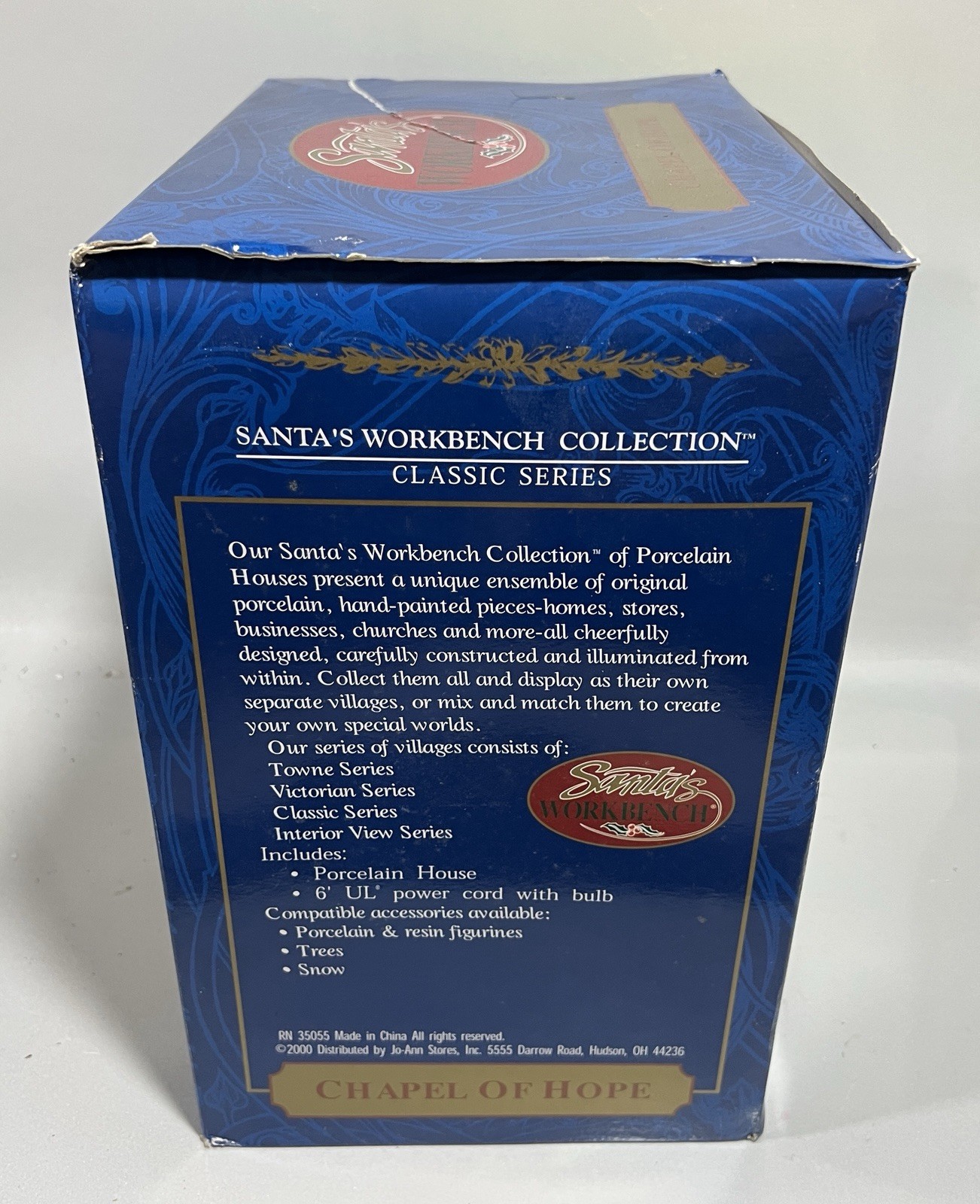 2000 Santa’s Workbench Collection Classic Series Chapel Of Hope