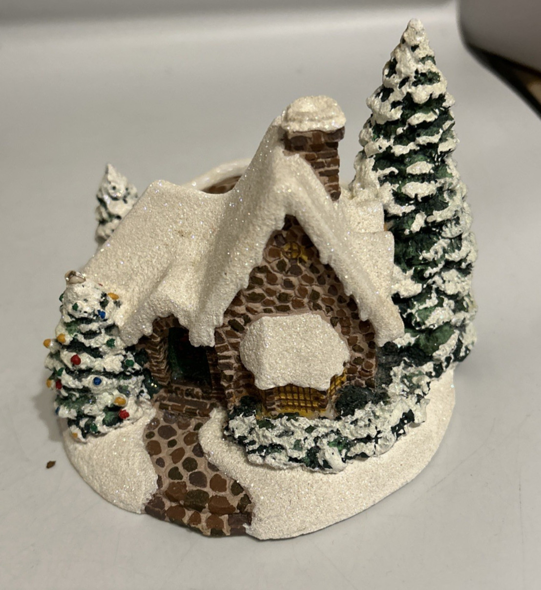 Thomas Kinkade Memories Of Christmas 2005 Candle Holder