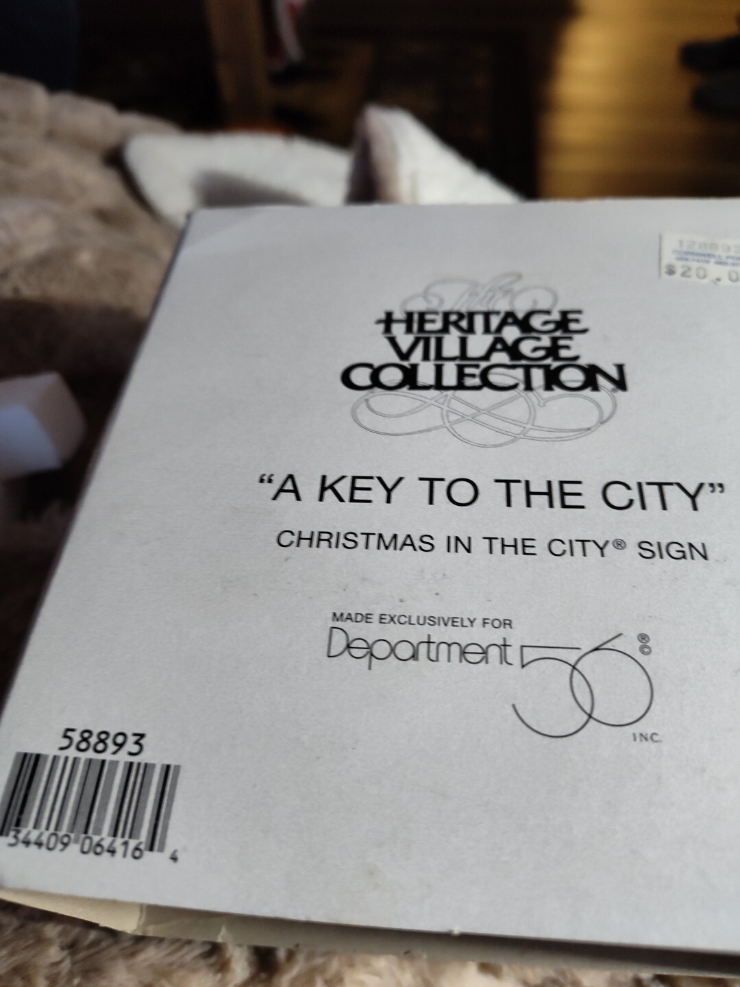 Department 56 A Key To The City Heritage Village Christmas