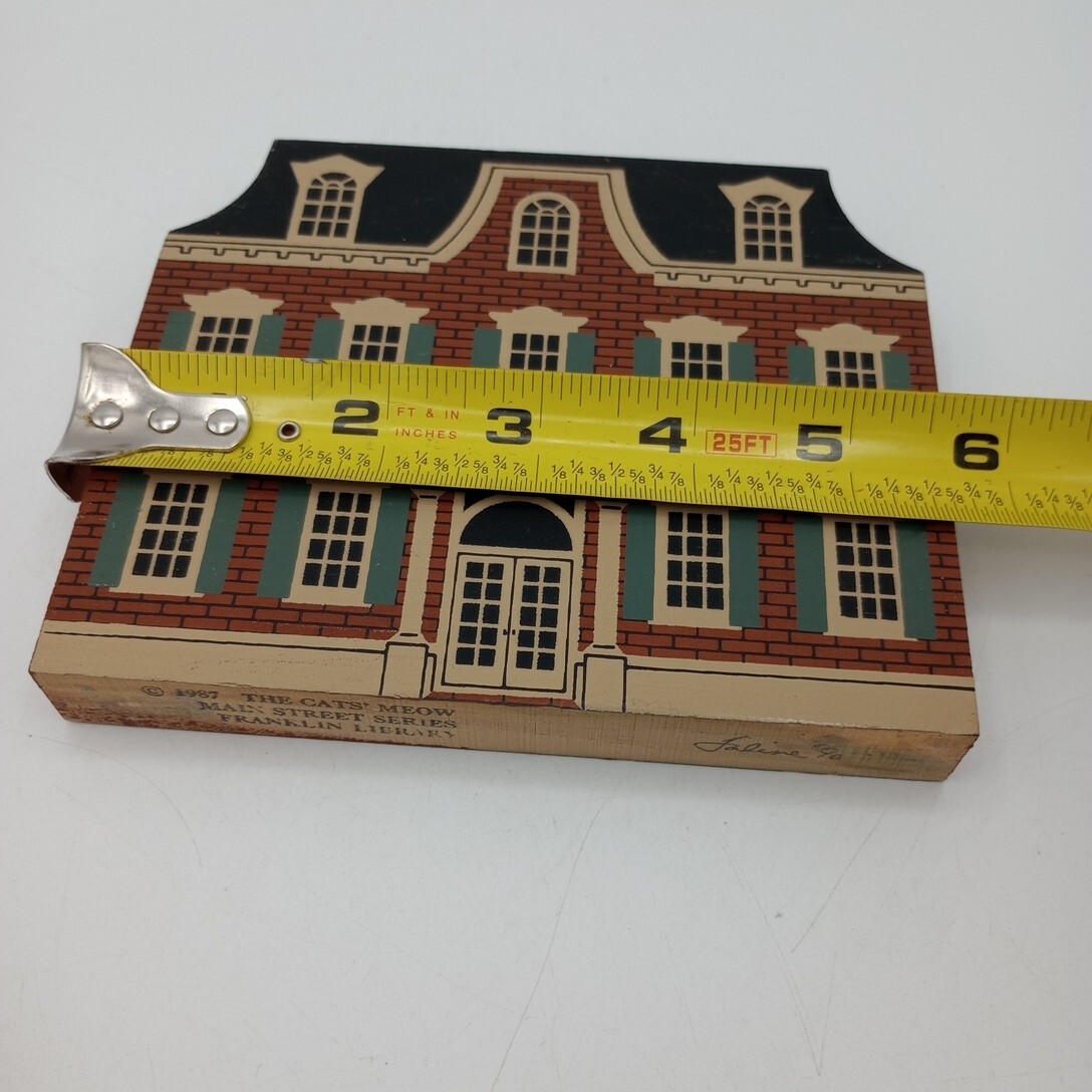 Cats Meow 1987 Main Street Series Lot of 3 Library Post Office Museum Retired