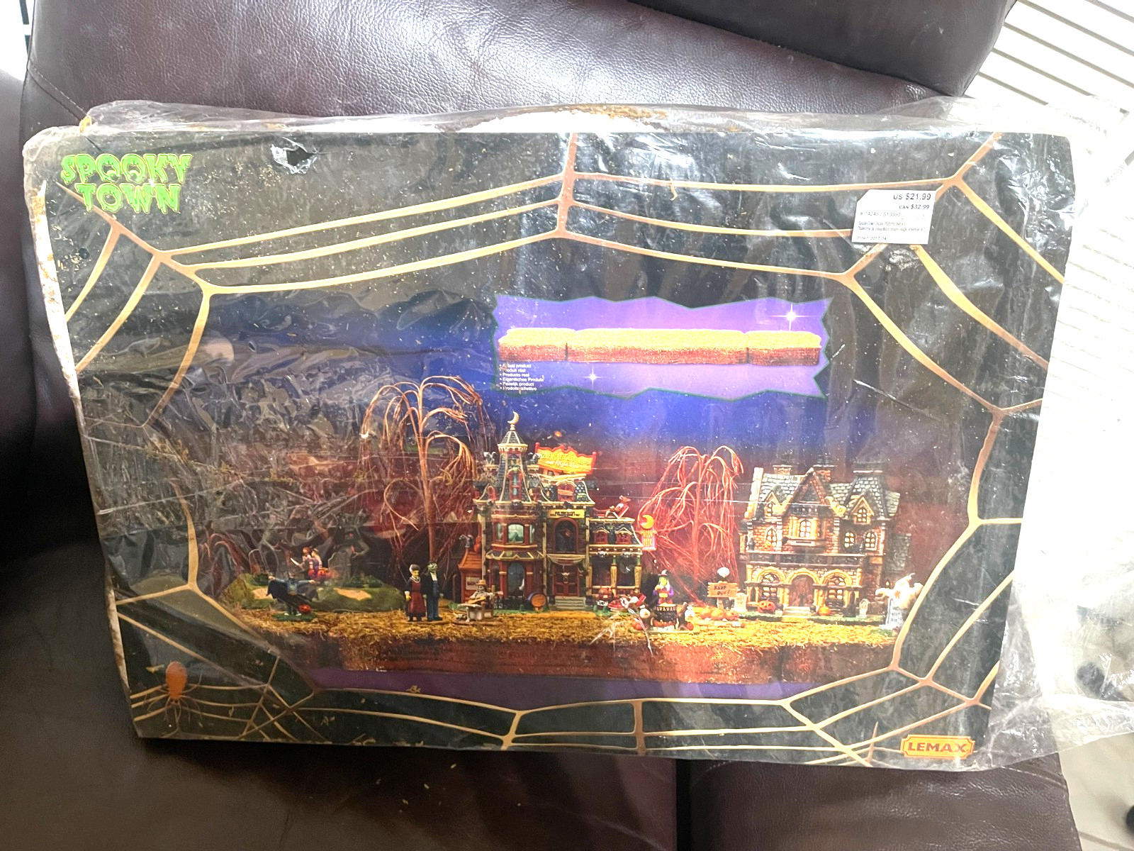 LEMAX SPOOKY TOWN LANDSCAPE HALLOWEEN SET OF 3 DISPLAY PLATFORM FOR VILLAGE