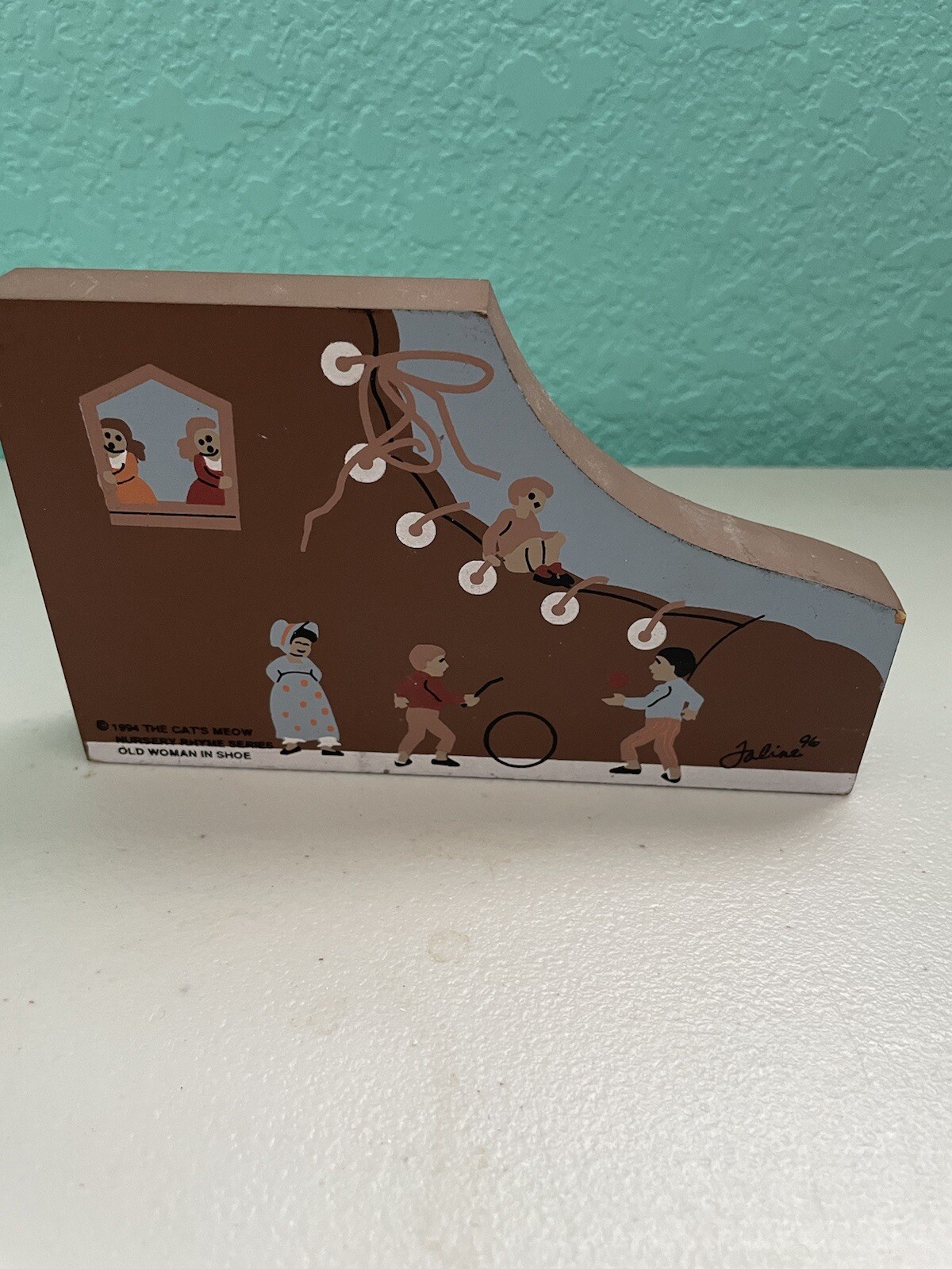 Vintage Cat’s Meow Village Nursery Rhyme Series-Old Woman In The Shoe 1994
